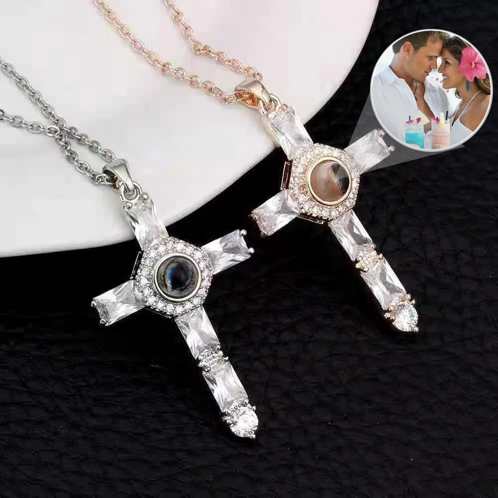 Copper Custom Cross Projection Necklace Custom Celebrity Star Anime Photo Valentine's Day Memorial Gift Mother's Day Gift 
Copper Custom Cross Projection Necklace Custom Celebrity Star Anime Photo Valentine's Day Memorial Gift Mother's Day Gift