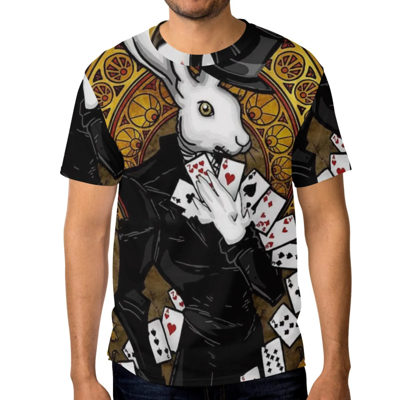 Game 3D Printing Mens Tshirt Summer Polyster Poker Card Print Short Sleeve Hip Hop T-Shirt Harajuku Streetwear Men's Clothing
Game 3D Printing Mens Tshirt Summer Polyster Poker Card Print Short Sleeve Hip Hop T-Shirt Harajuku Streetwear Men's Clothing
