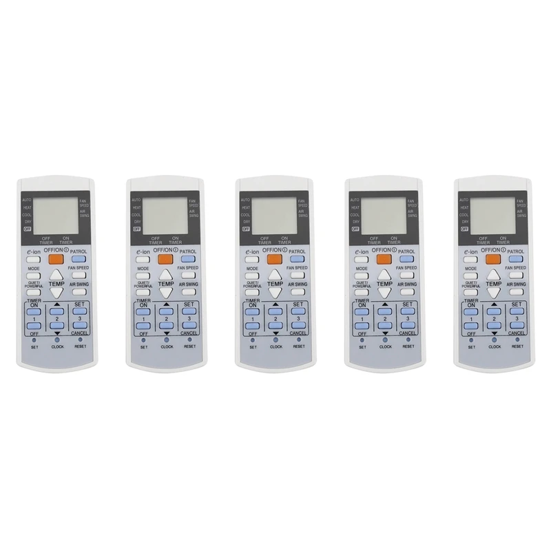 5-кратный пульт дистанционного управления для кондиционера Panasonic ler A75C3407 A75C3623 A75C3625 KTSX003 A75C3297
5-кратный пульт дистанционного управления для кондиционера Panasonic ler A75C3407 A75C3623 A75C3625 KTSX003 A75C3297