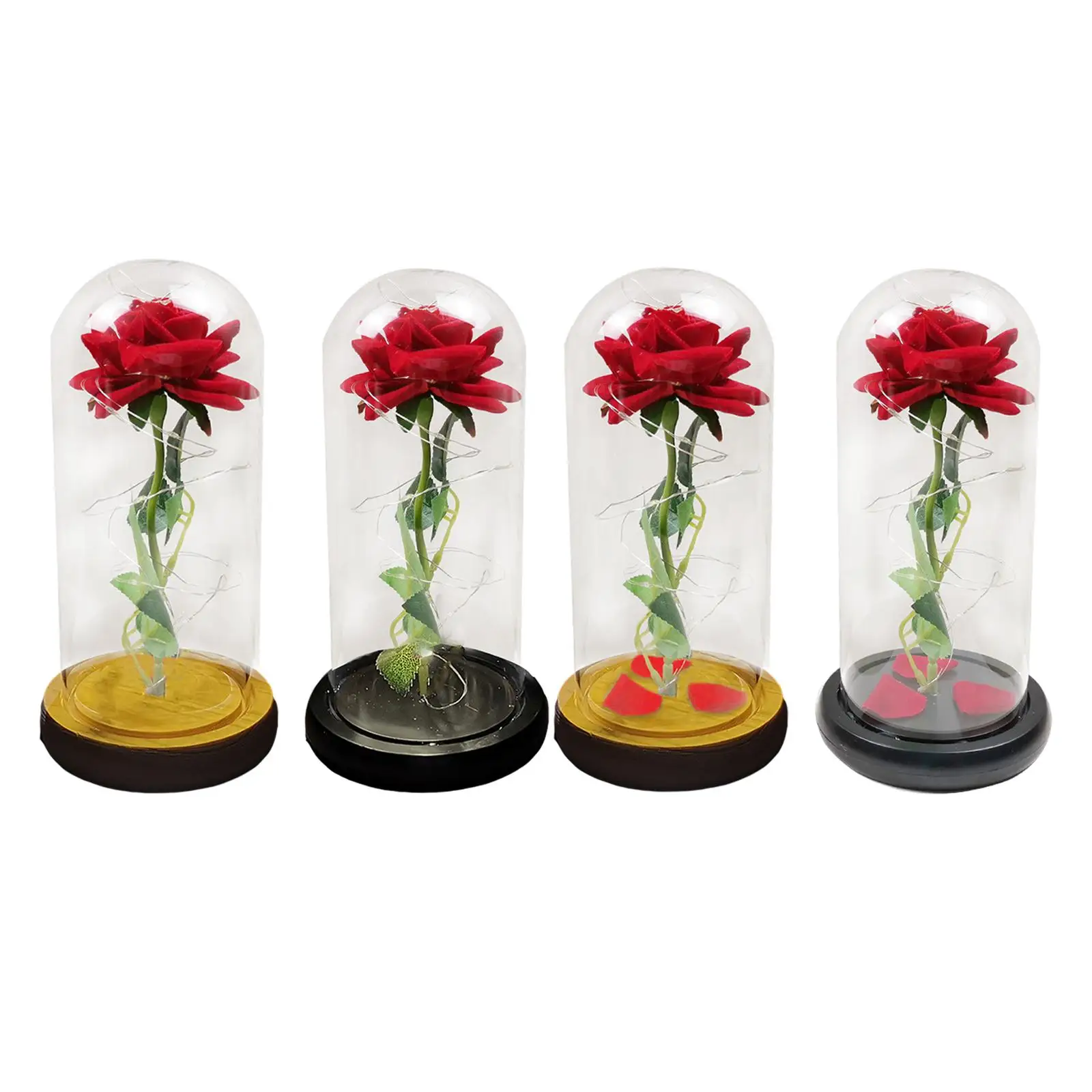 Valentines Eternal Flower Rose Glass Artificial Flower Glass Cover Romantic W/ LED String Light W/ Pink Gift Box for Birthday
Valentines Eternal Flower Rose Glass Artificial Flower Glass Cover Romantic W/ LED String Light W/ Pink Gift Box for Birthday