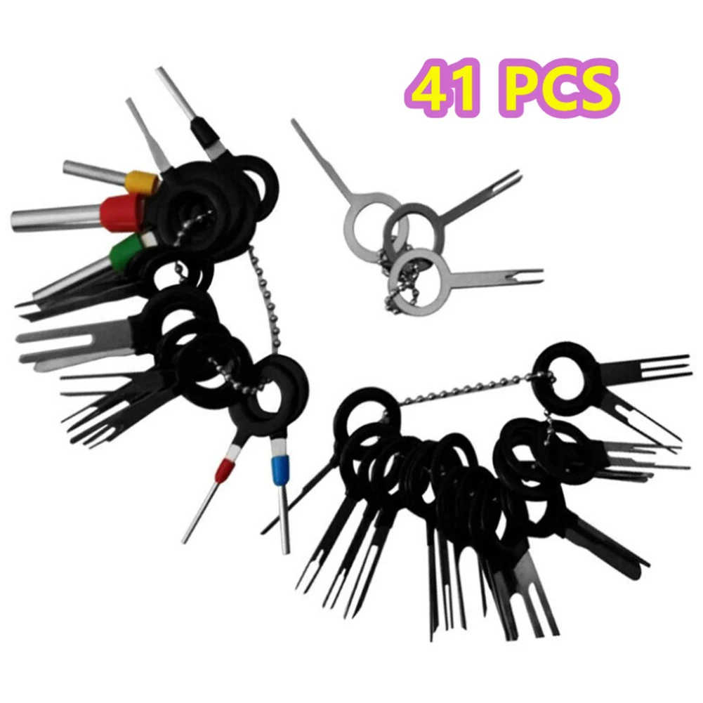 41Pcs Universal Wire Terminal Removal Tools Stainless Steel 301 For Car Terminals Disassemble Mechanical Repair Hand Tools
41Pcs Universal Wire Terminal Removal Tools Stainless Steel 301 For Car Terminals Disassemble Mechanical Repair Hand Tools