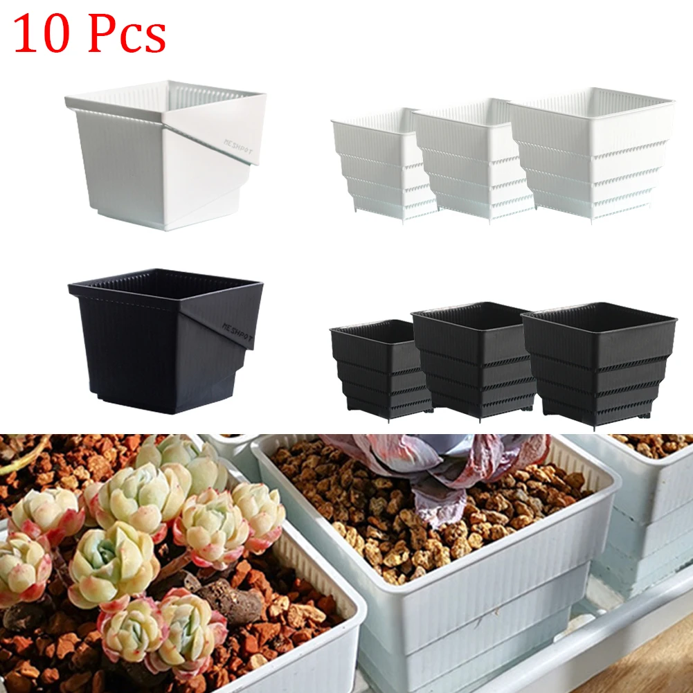 10Pcs Succulent Plant Pot Plastic Flower Pot Planter Container Garden Nursery Supplies Reusable Succulent Flower Pot 6/7/10cm
10Pcs Succulent Plant Pot Plastic Flower Pot Planter Container Garden Nursery Supplies Reusable Succulent Flower Pot 6/7/10cm