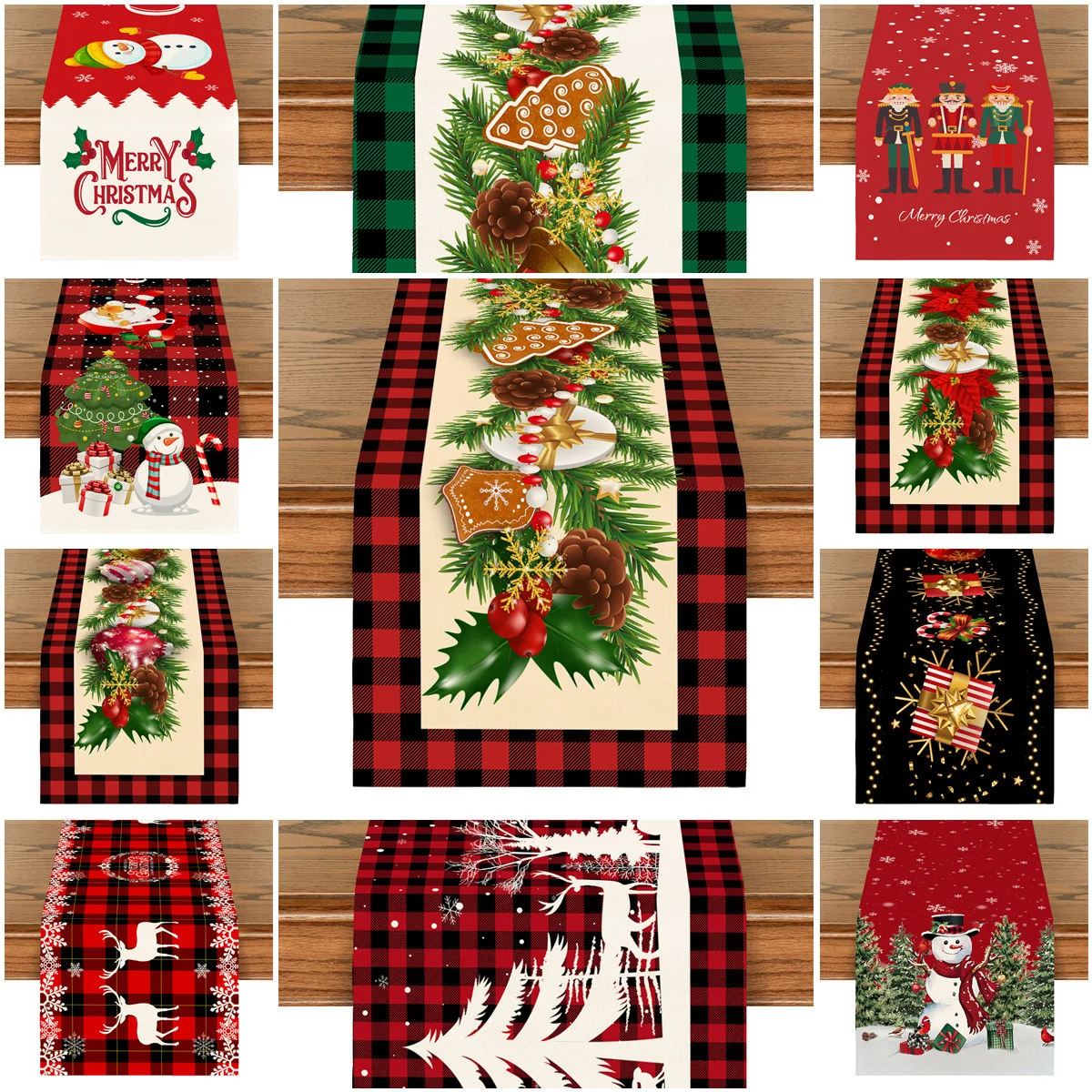 Рождественская настольная дорожка 33*180 см, настольный флаг, домашние украшения, Рождественский льняной мультяшный настольный флаг Санта-Клауса, снеговика, детской елки 
Рождественская настольная дорожка 33*180 см, настольный флаг, домашние украшения, Рождественский льняной мультяшный настольный флаг Санта-Клауса, снеговика, детской елки