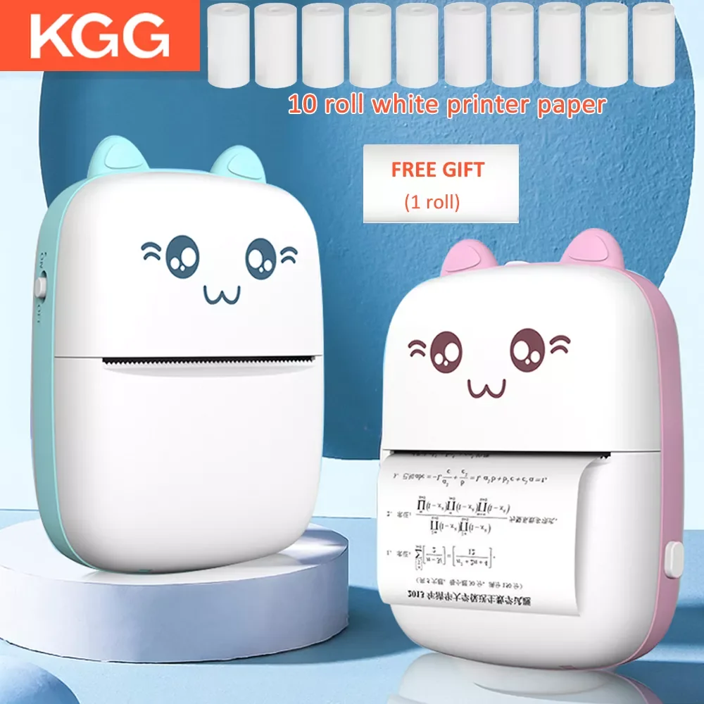 Portable Thermal Printer Mini Cat Print Paper Photo Pocket Thermal Printer 57mm Printing Wireless BT 200dpi Android IOS Printers
Portable Thermal Printer Mini Cat Print Paper Photo Pocket Thermal Printer 57mm Printing Wireless BT 200dpi Android IOS Printers