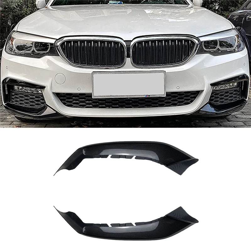 Сплиттер для переднего бампера из углеродного волокна MP Style, спойлер, направляющие для BMW- 5 серии G30 G31 M Sport 525I 530I 2018-2020 
Сплиттер для переднего бампера из углеродного волокна MP Style, спойлер, направляющие для BMW- 5 серии G30 G31 M Sport 525I 530I 2018-2020