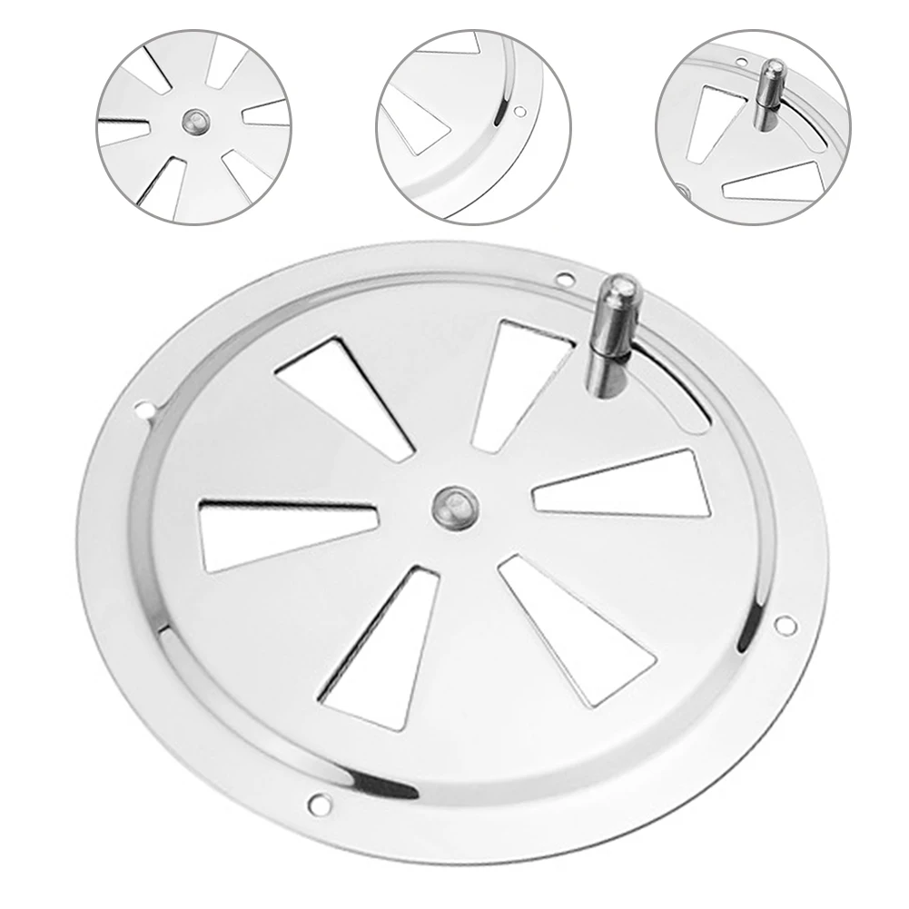 128mm/5.04inch Round Air Stainless Steel Air Vent Grille Duct Ventilation Cover Corrosion Resistant Round Air Vent Louver
128mm/5.04inch Round Air Stainless Steel Air Vent Grille Duct Ventilation Cover Corrosion Resistant Round Air Vent Louver