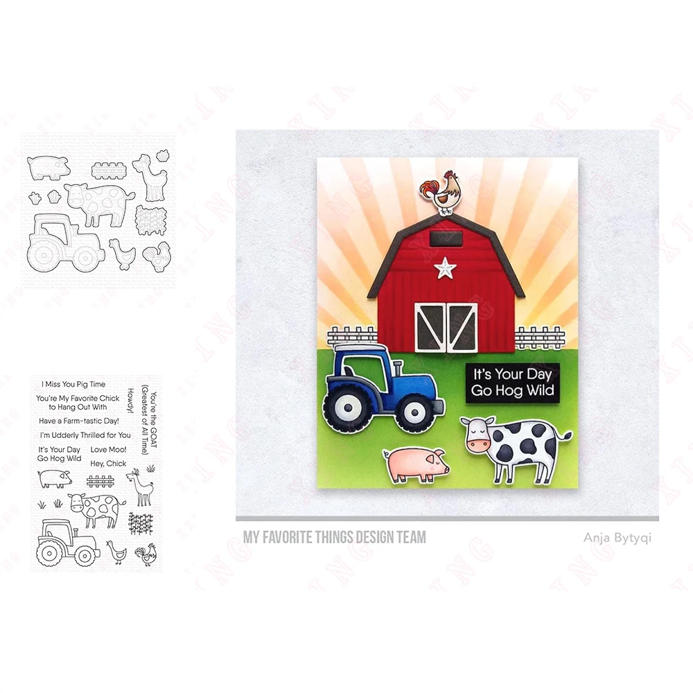 2022 Scrapbook Decoration Embossing Template Diy Craft Reusable Metal Cutting Dies Farm-tastic Friends Clear Silicone Stamps Set
2022 Scrapbook Decoration Embossing Template Diy Craft Reusable Metal Cutting Dies Farm-tastic Friends Clear Silicone Stamps Set