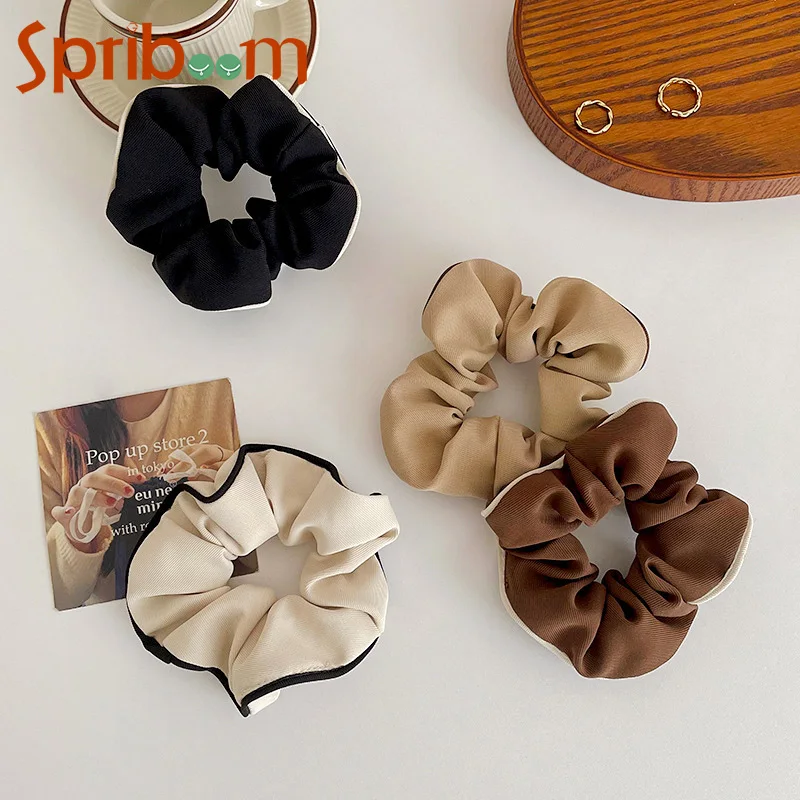 Fashion Hair Band Khaki Elastic Hairbands French Hair Accessories for Women Stitching Color Simple Ponytail Holder Hairs Ring
Fashion Hair Band Khaki Elastic Hairbands French Hair Accessories for Women Stitching Color Simple Ponytail Holder Hairs Ring