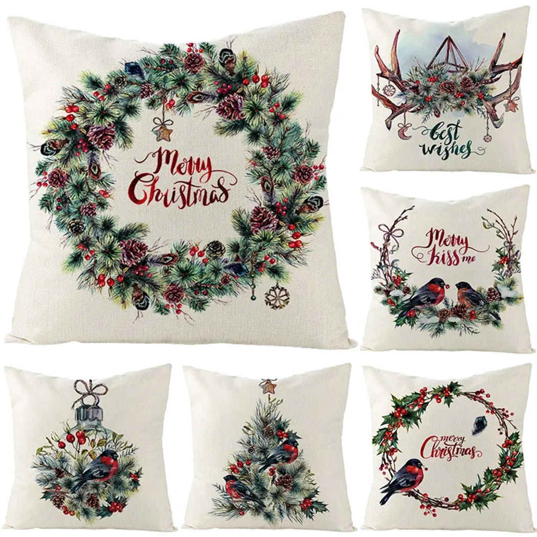 Merry Christmas Decorations For Home Xmas Cushion Cover Christmas Ornament Pillowcase Natal Navidad 2023 New Year Gifts 45x45cm
Merry Christmas Decorations For Home Xmas Cushion Cover Christmas Ornament Pillowcase Natal Navidad 2023 New Year Gifts 45x45cm