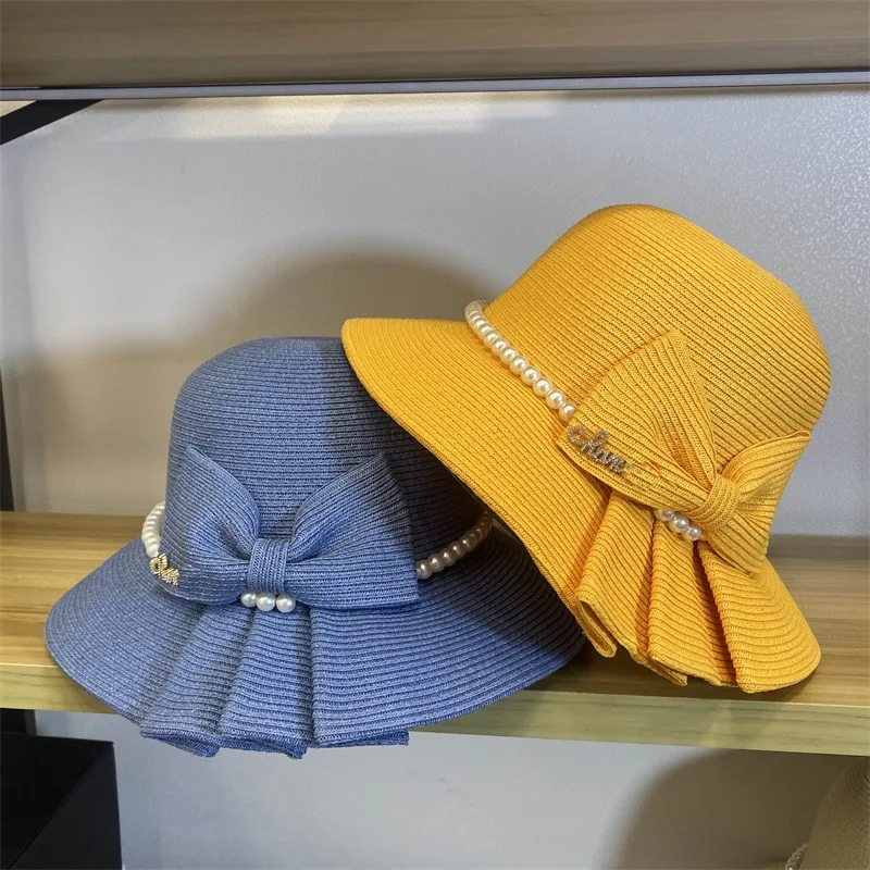 Romantic bowknot flower straw hat fashion versatile solid color folding outdoor sun protection hat small fragrance pearl hat
Romantic bowknot flower straw hat fashion versatile solid color folding outdoor sun protection hat small fragrance pearl hat