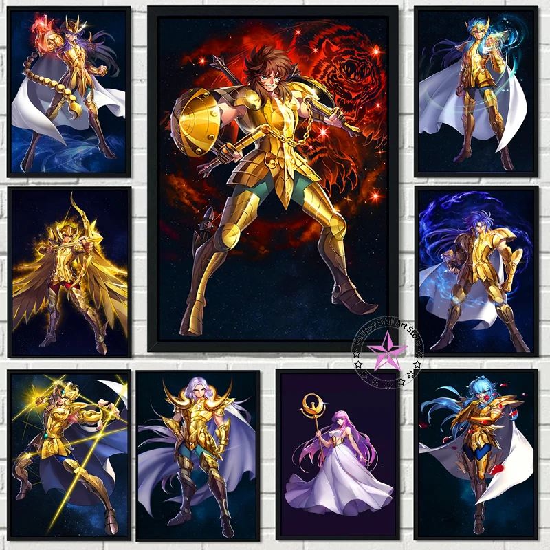 Japanese Anime Poster 12 Saint Seiya Gold Saint Decorative Painting Mural Canvas Print Classic Figure Wall Art Room Home Decor
Japanese Anime Poster 12 Saint Seiya Gold Saint Decorative Painting Mural Canvas Print Classic Figure Wall Art Room Home Decor