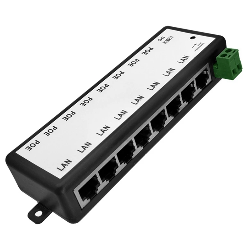 POE Injector 8 Ports Poe Power Adapter Ethernet Power Supply For CCTV Network POE Camera Power Over Ethernet
POE Injector 8 Ports Poe Power Adapter Ethernet Power Supply For CCTV Network POE Camera Power Over Ethernet