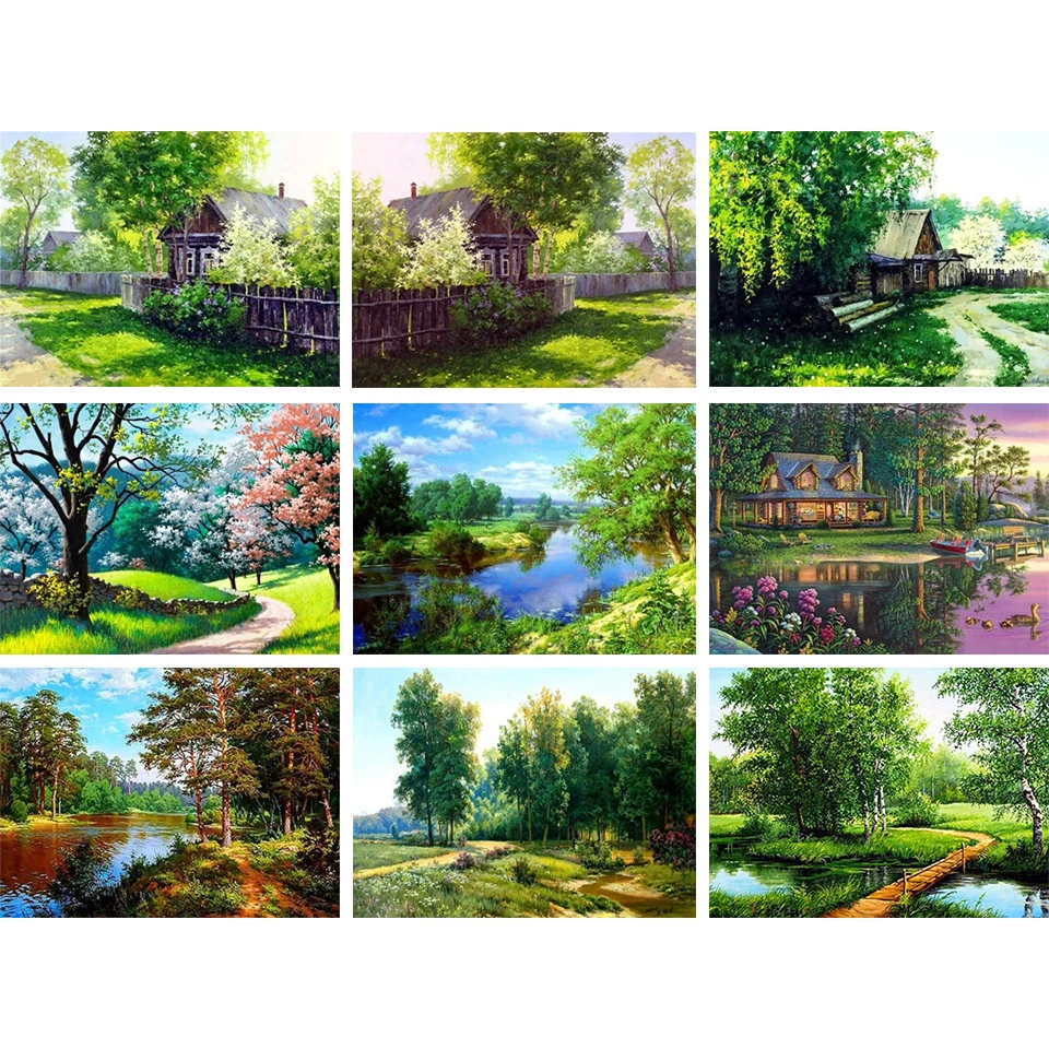 DIY Diamond Painting Landscape Rhinestone Mosaic Picture Full Square 5D Diamond Embroidery Gift Home Decoration Cross Stitch Kit
DIY Diamond Painting Landscape Rhinestone Mosaic Picture Full Square 5D Diamond Embroidery Gift Home Decoration Cross Stitch Kit