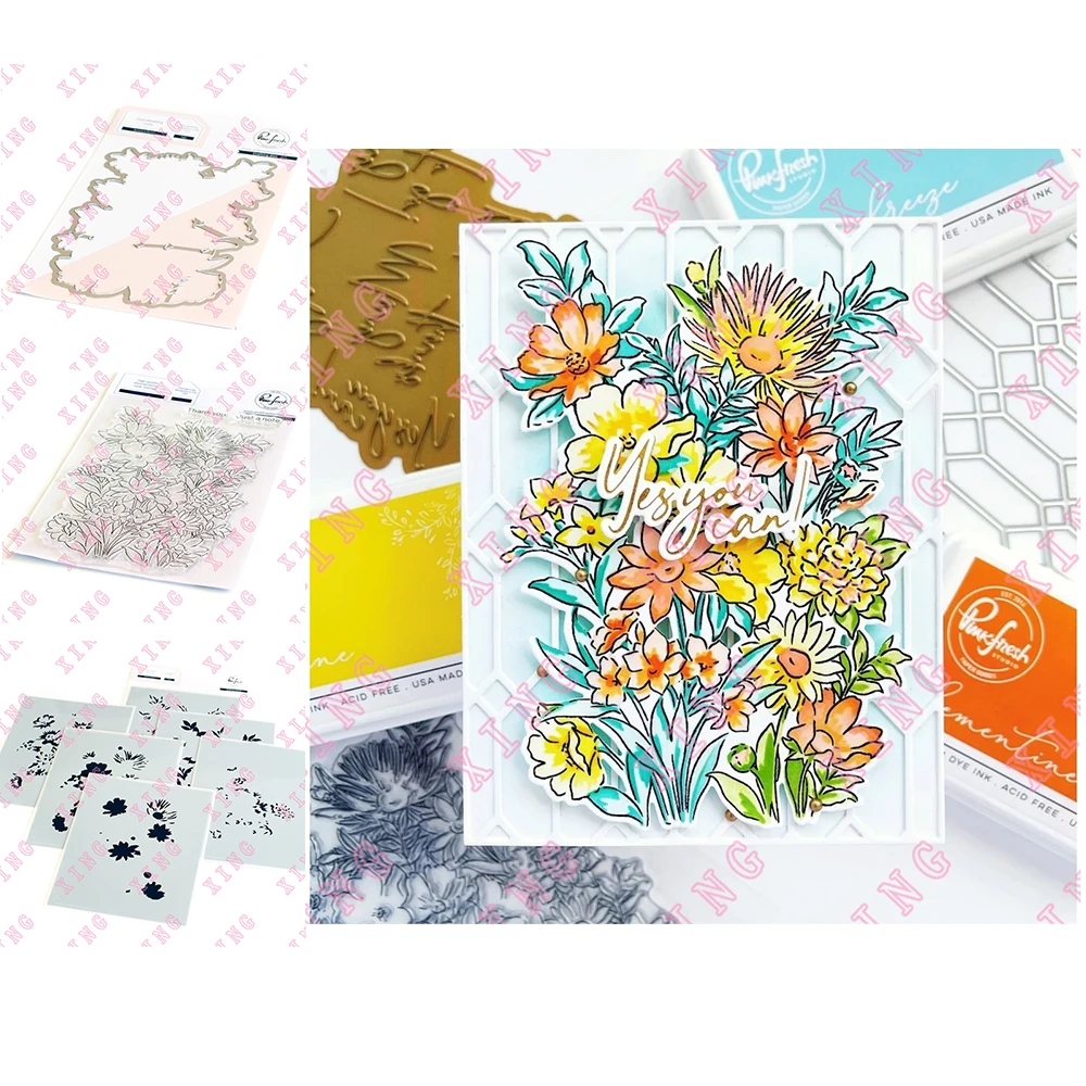 2022 New Botanical Bunch Metal Cutting Dies Scrapbook Decoration Embossing Molds Diy Gift Card Handmade Craft Stamps Stencil Set
2022 New Botanical Bunch Metal Cutting Dies Scrapbook Decoration Embossing Molds Diy Gift Card Handmade Craft Stamps Stencil Set