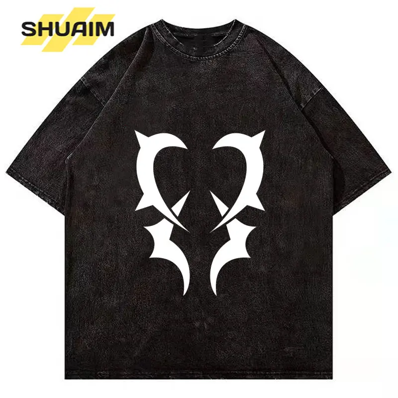 SHUAIM Harajuku Casual Cotton T-Shirt Men Fashion Streetwear Loose Oversized Print Washed T Shirt Summer Women Short Sleeve Tops
SHUAIM Harajuku Casual Cotton T-Shirt Men Fashion Streetwear Loose Oversized Print Washed T Shirt Summer Women Short Sleeve Tops