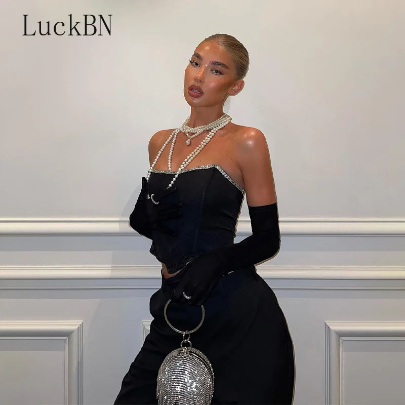 Women's Bling Stripe Patchwork Tube Corset Tanks Long Gloves Skinny Sexy Streetwear Party Club 2022 Spring Summer Clothes Tops
Women's Bling Stripe Patchwork Tube Corset Tanks Long Gloves Skinny Sexy Streetwear Party Club 2022 Spring Summer Clothes Tops
