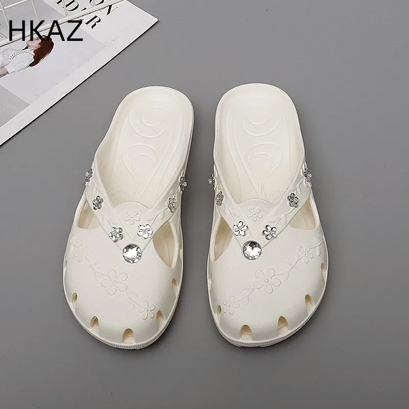 Slippers Women Fashion Breathable Outdoor Platform Baotou Women Jelly Slippers Indoor House Beach Roma Hole Shoes New In Summer
Slippers Women Fashion Breathable Outdoor Platform Baotou Women Jelly Slippers Indoor House Beach Roma Hole Shoes New In Summer