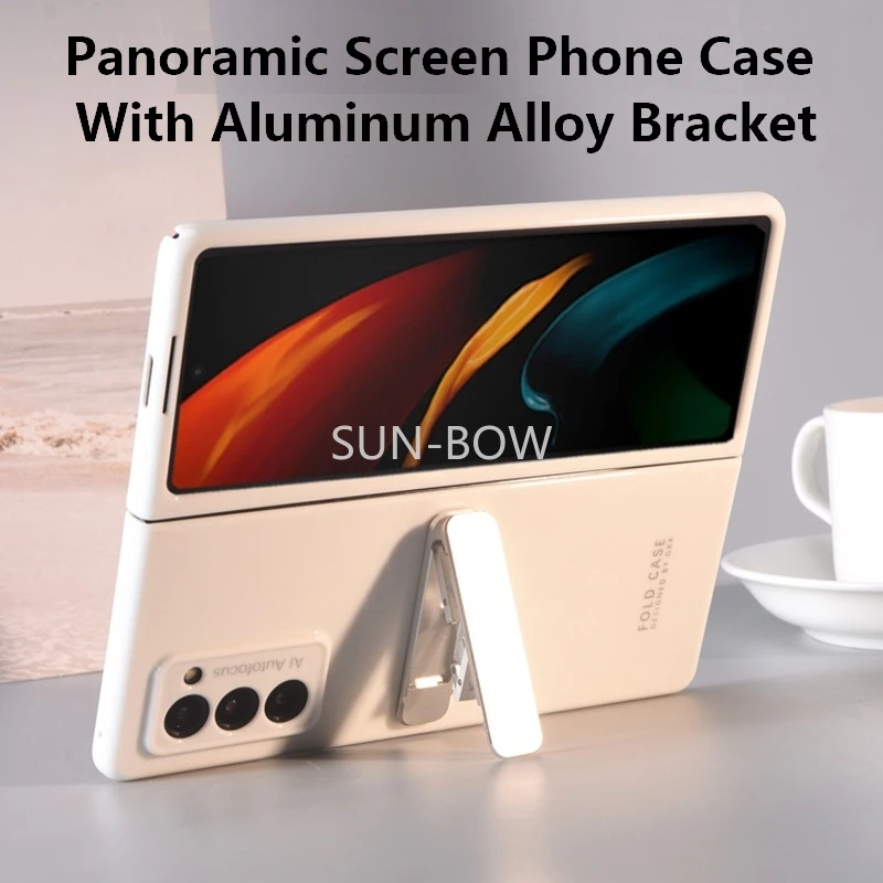 For Samsung Galaxy Z Fold 3 Case Panoramic Screen Phone Case with Aluminum Alloy Bracket Phone Holder for Samsung Z Fold 2 Case
For Samsung Galaxy Z Fold 3 Case Panoramic Screen Phone Case with Aluminum Alloy Bracket Phone Holder for Samsung Z Fold 2 Case