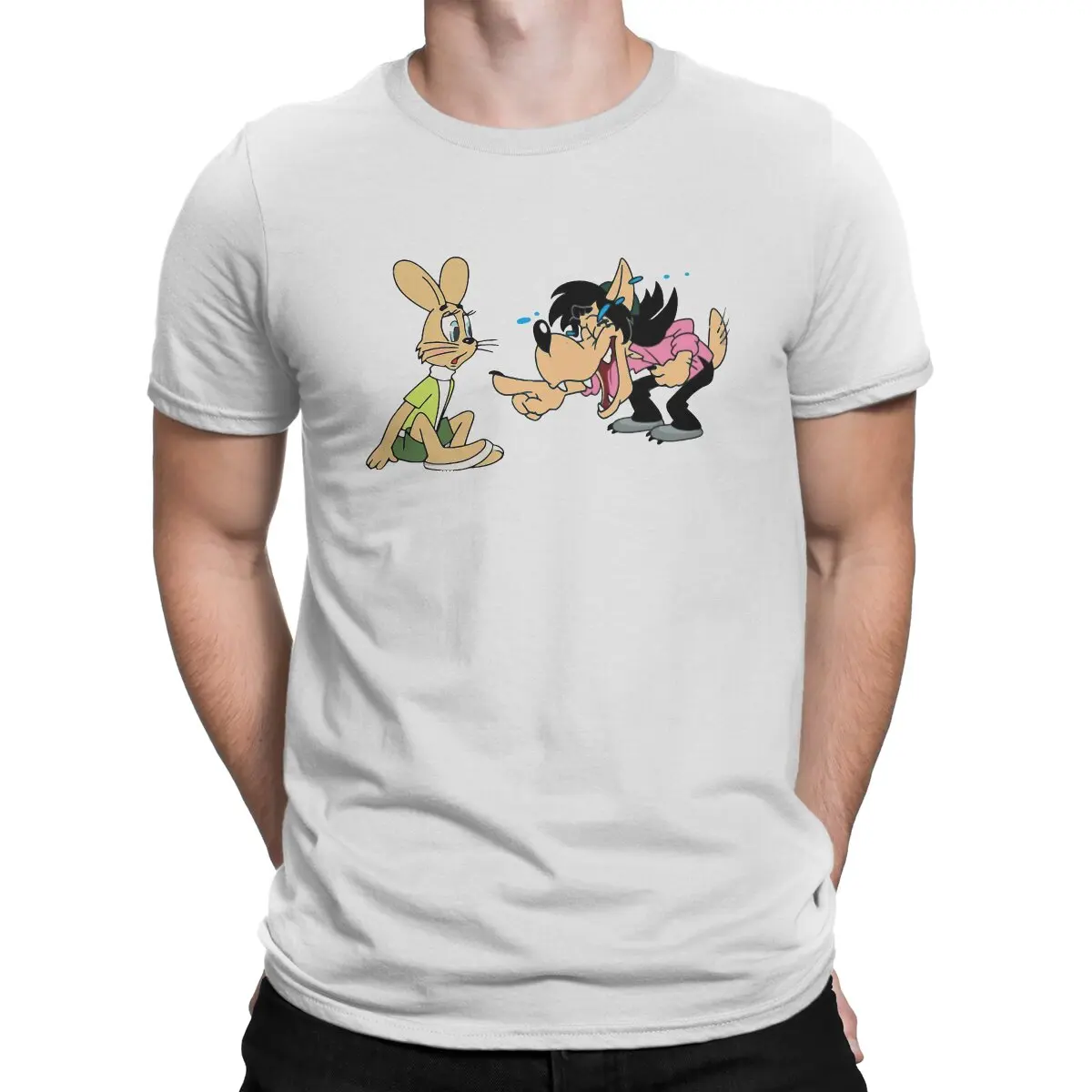 Funny Dog and Bunny Unique TShirt Nu Pogodi Well Just You Wait Wolf Hare Cartoon Leisure T Shirt Summer T-shirt For Adult
Funny Dog and Bunny Unique TShirt Nu Pogodi Well Just You Wait Wolf Hare Cartoon Leisure T Shirt Summer T-shirt For Adult