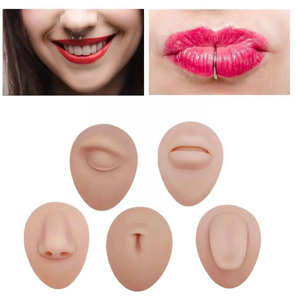 1Pc Silicone Face Model Tattoo Puncture Practice 3D Mouth Nose Human Display Body Nose Piercing Part Simulation Jewelry V0V8
1Pc Silicone Face Model Tattoo Puncture Practice 3D Mouth Nose Human Display Body Nose Piercing Part Simulation Jewelry V0V8