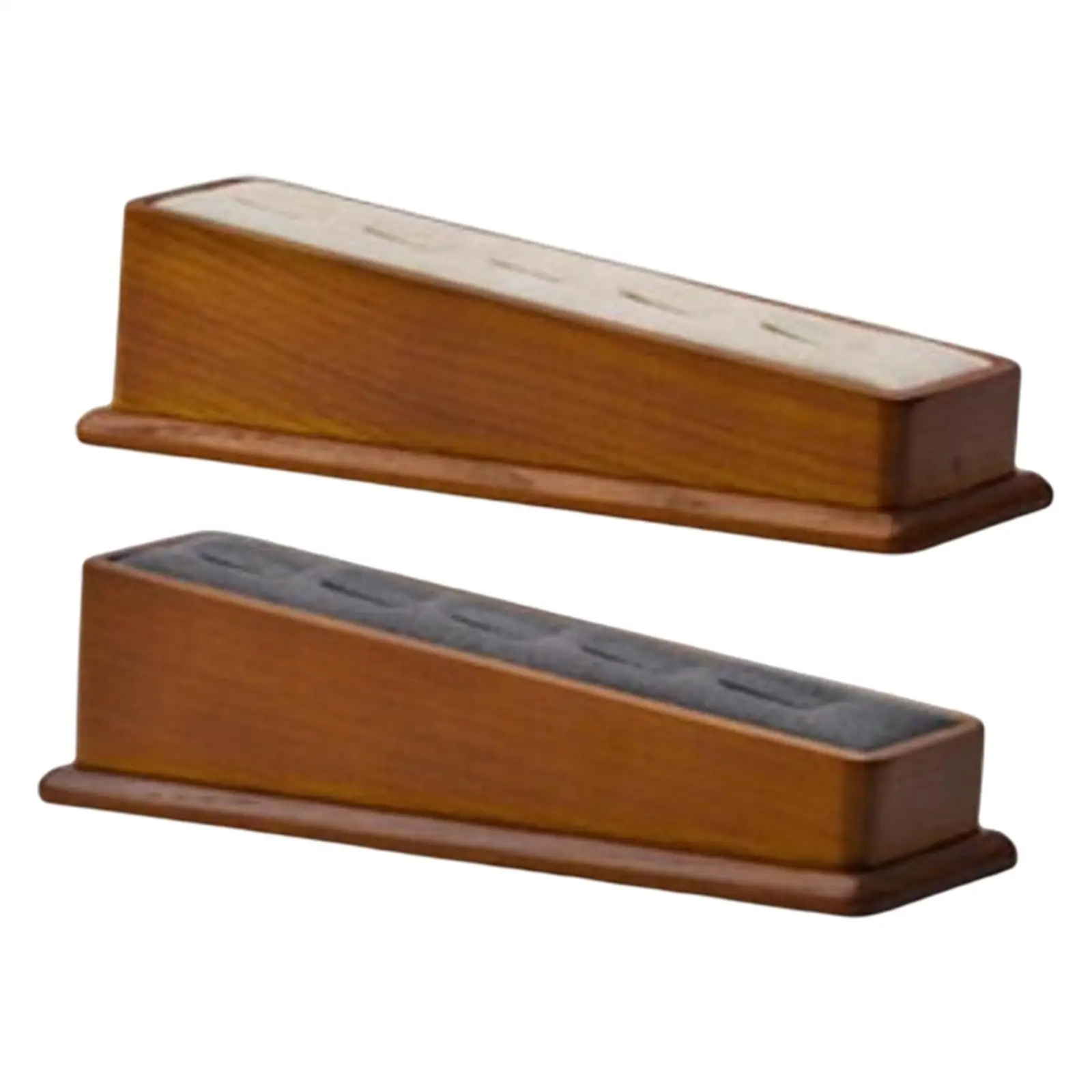 Rings Display Stand Solid Wood Storage Jewelry Holder with Microfiber for Counters
Rings Display Stand Solid Wood Storage Jewelry Holder with Microfiber for Counters