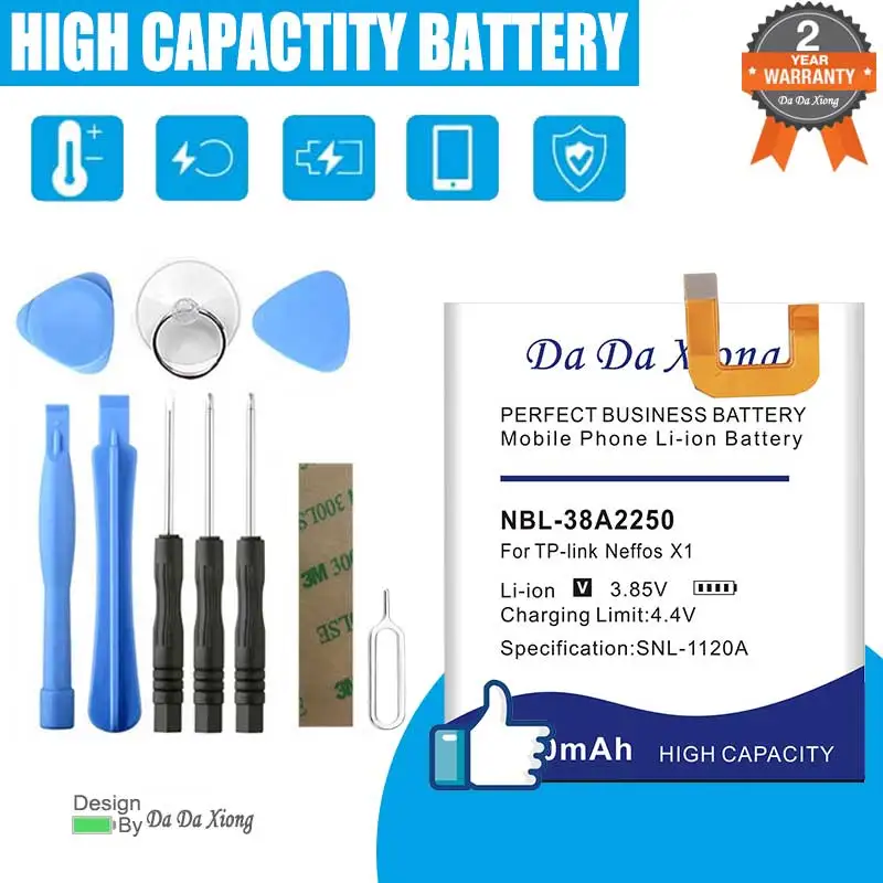 Battery for TP-link Neffos C7 C9A X1 Lite TP904A TP904C TP706A TP706C TP910A TP910C 32GB TP902A Free Double-Sided Tape Sticker 
Battery for TP-link Neffos C7 C9A X1 Lite TP904A TP904C TP706A TP706C TP910A TP910C 32GB TP902A Free Double-Sided Tape Sticker