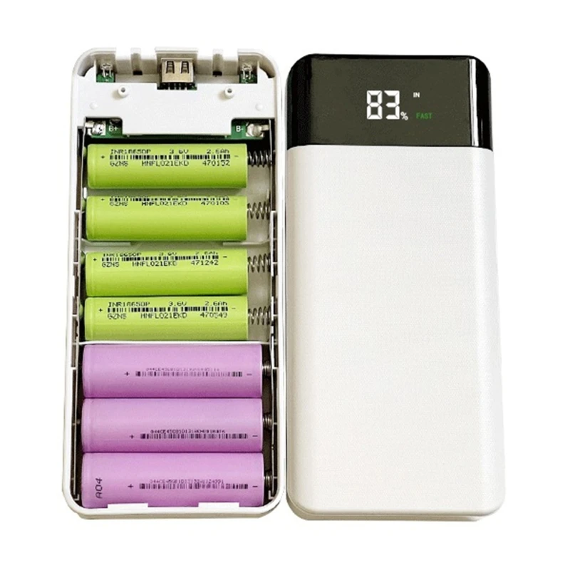 LCD Display 7x18650/18700/20700/21700 Battery Case DIY Power Bank Shell External Box QC3.0 FAST Charge Powerbank Box
LCD Display 7x18650/18700/20700/21700 Battery Case DIY Power Bank Shell External Box QC3.0 FAST Charge Powerbank Box