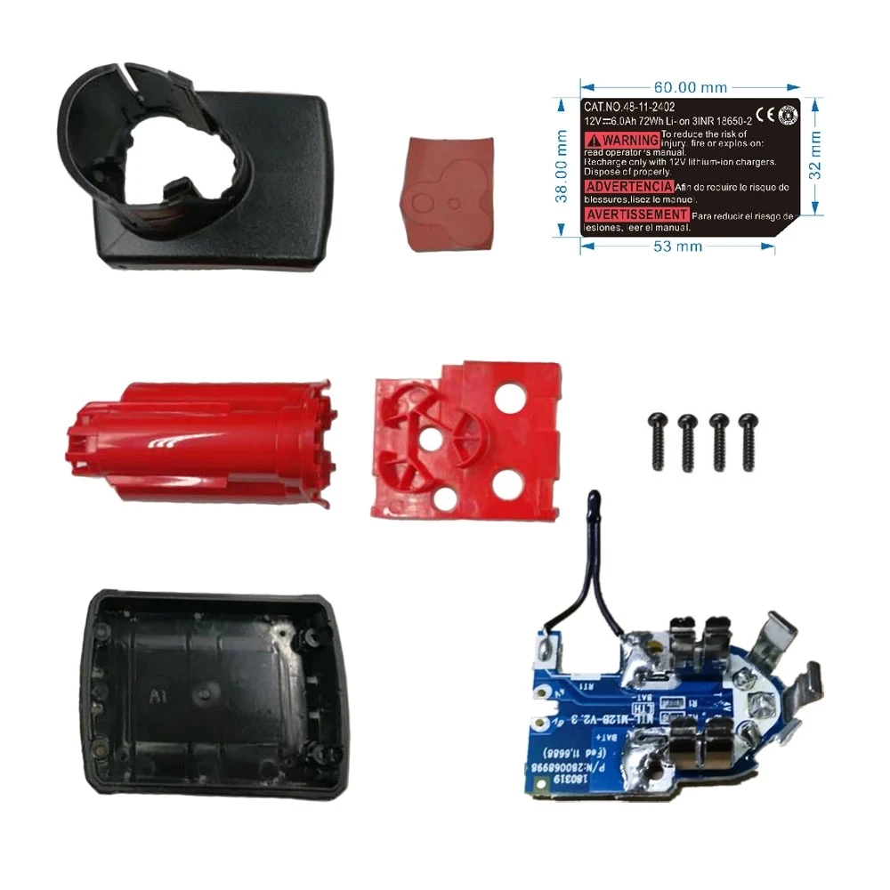 M12 Lithium Battery 6-cell Plastic Shell PCB Protection Board Suitable For Milwaukee Miwaki 12V Lithium Battery Tools Premium Q
M12 Lithium Battery 6-cell Plastic Shell PCB Protection Board Suitable For Milwaukee Miwaki 12V Lithium Battery Tools Premium Q