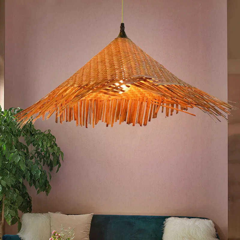 E27 Bamboo Straw Rope Hat Chandelier Antique Homestay Hotel Personalized Dining Bar Retro Decorative Manual Weave Chandelier
E27 Bamboo Straw Rope Hat Chandelier Antique Homestay Hotel Personalized Dining Bar Retro Decorative Manual Weave Chandelier