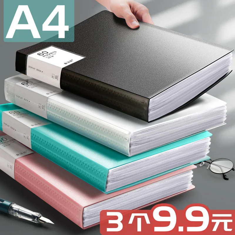5 A4 Paper Folders With Transparent Inner Pages A4 Insert Data Book Multi-Layer And Multi-Page Document Storage Loose-Leaf Turni
5 A4 Paper Folders With Transparent Inner Pages A4 Insert Data Book Multi-Layer And Multi-Page Document Storage Loose-Leaf Turni