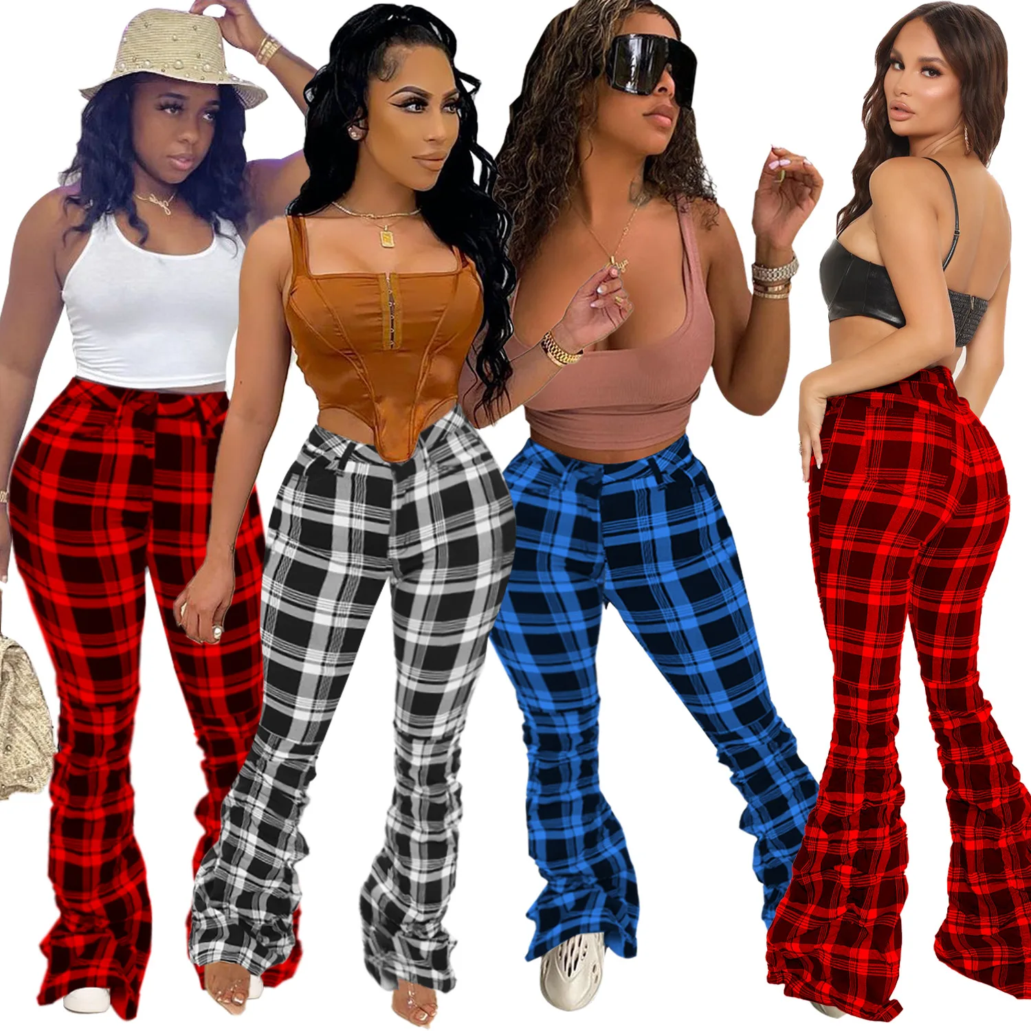 15HY5243 Spring Summer Clothes for Women New 2022 Fashion Women Retro Plaid Folding Flared Pants Casual Pants Women
15HY5243 Spring Summer Clothes for Women New 2022 Fashion Women Retro Plaid Folding Flared Pants Casual Pants Women