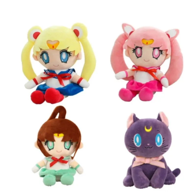 

25Cm Kawaii Sailor Moon Luna Cat Cute Cartoon Plush Doll Anime Animation Stuffed Toys Room Decorations Pillow Holiday Gift