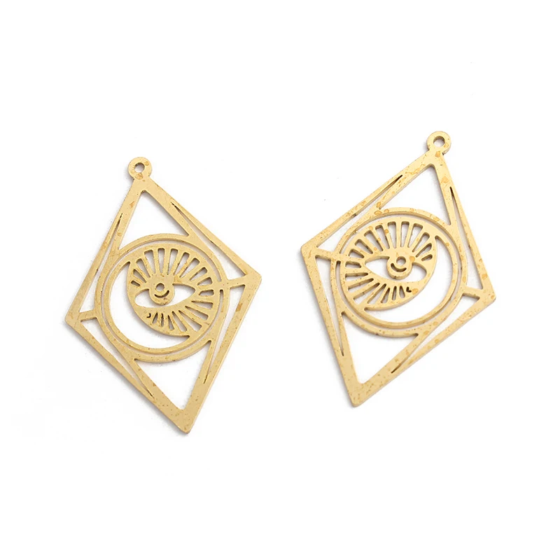 6pcs/lot Brass Turkish Eye Charms Gometry Diamond Pendant Connectors For Handmade DIY Earrings Necklace Jewelry Making Supplies
6pcs/lot Brass Turkish Eye Charms Gometry Diamond Pendant Connectors For Handmade DIY Earrings Necklace Jewelry Making Supplies