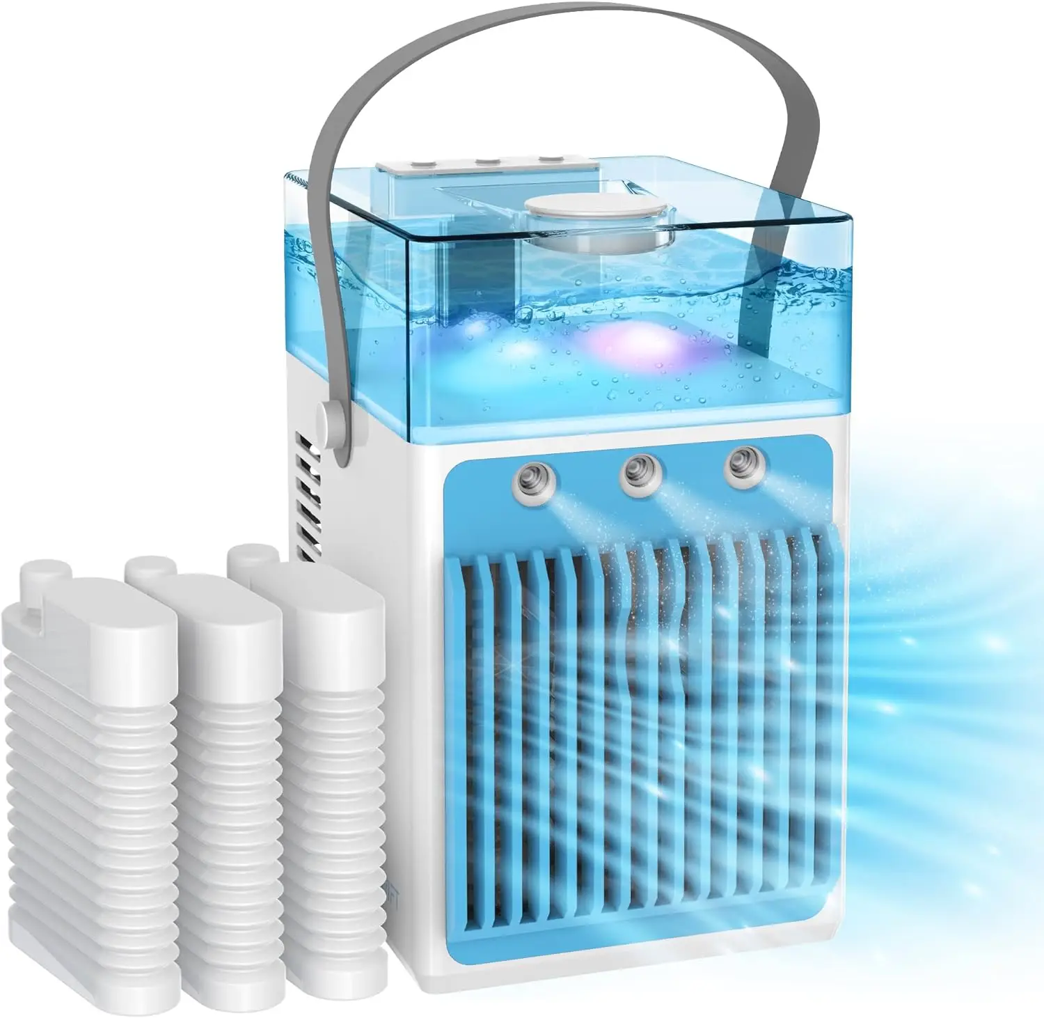 Swift Portable Air Conditioners no windows needed, Mini Evaporative Personal Air Cooler & Humidifier, 7 color lights, 3 Spee Fan
Swift Portable Air Conditioners no windows needed, Mini Evaporative Personal Air Cooler & Humidifier, 7 color lights, 3 Spee Fan