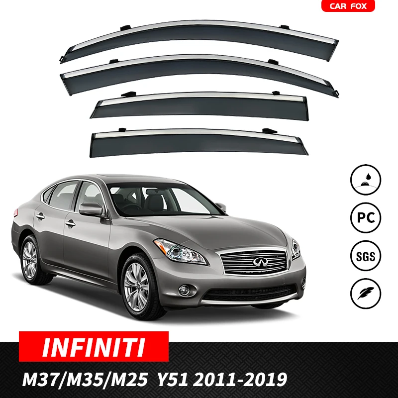 Пластиковый козырек на окно для INFINITI M35 M37 M25 Y50 Y51 2005-2023, оттенки на вентиляционное отверстие, защита от солнца и дождя
Пластиковый козырек на окно для INFINITI M35 M37 M25 Y50 Y51 2005-2023, оттенки на вентиляционное отверстие, защита от солнца и дождя