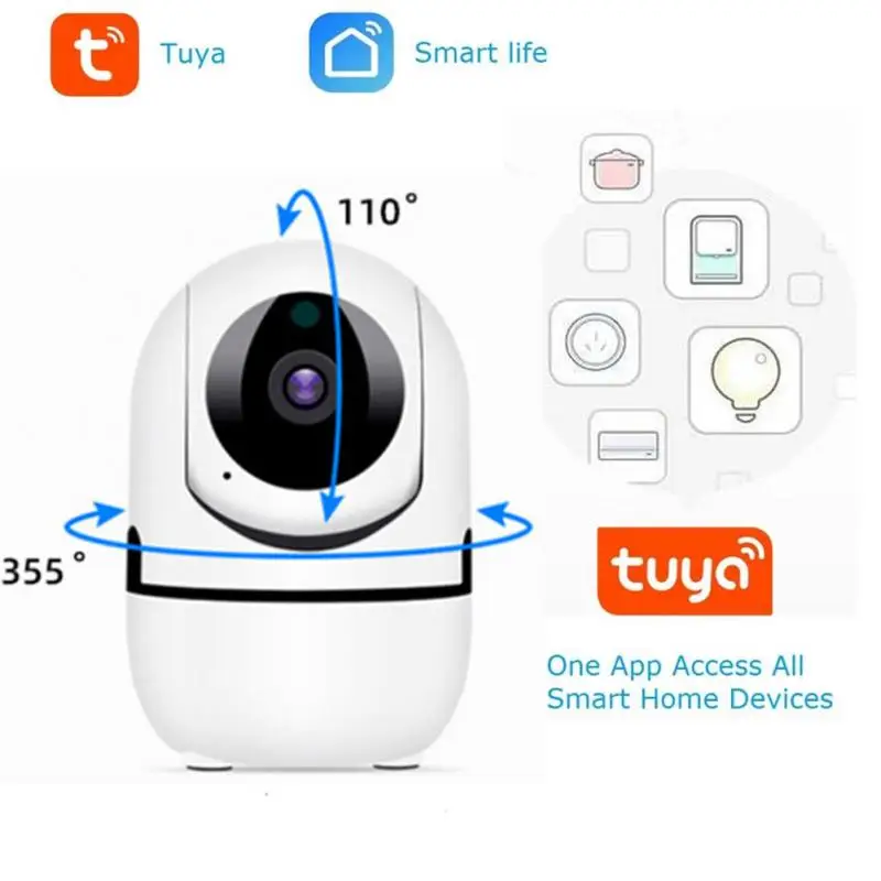 1080P Wifi Camera Smart Surveillance Camera Tuya Smart WiFi Wireless Automatic Tracking Smart Home Security Indoor Baby Monitor
1080P Wifi Camera Smart Surveillance Camera Tuya Smart WiFi Wireless Automatic Tracking Smart Home Security Indoor Baby Monitor