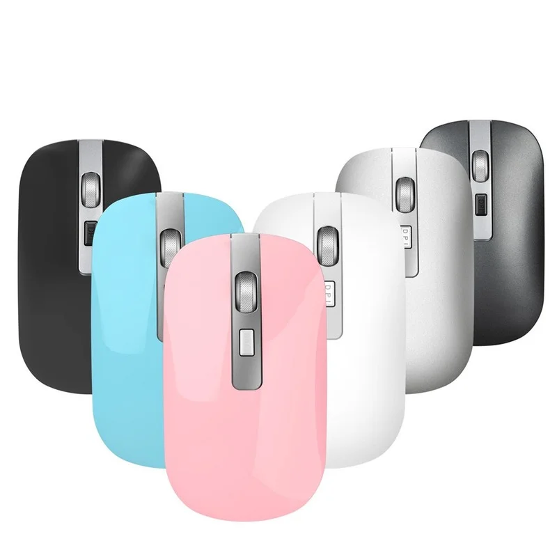 Беспроводная мышь Bluetooth 2 4G двойной режим бесшумная 1600 точек/дюйм перезаряжаемая