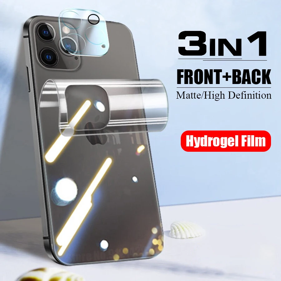 3 IN 1 Full Cover Screen Protector For iPhone 13 12 11 Pro Max Mini Hydrogel Film For iPhone 13 Pro Camera Lens Glass Protector
3 IN 1 Full Cover Screen Protector For iPhone 13 12 11 Pro Max Mini Hydrogel Film For iPhone 13 Pro Camera Lens Glass Protector