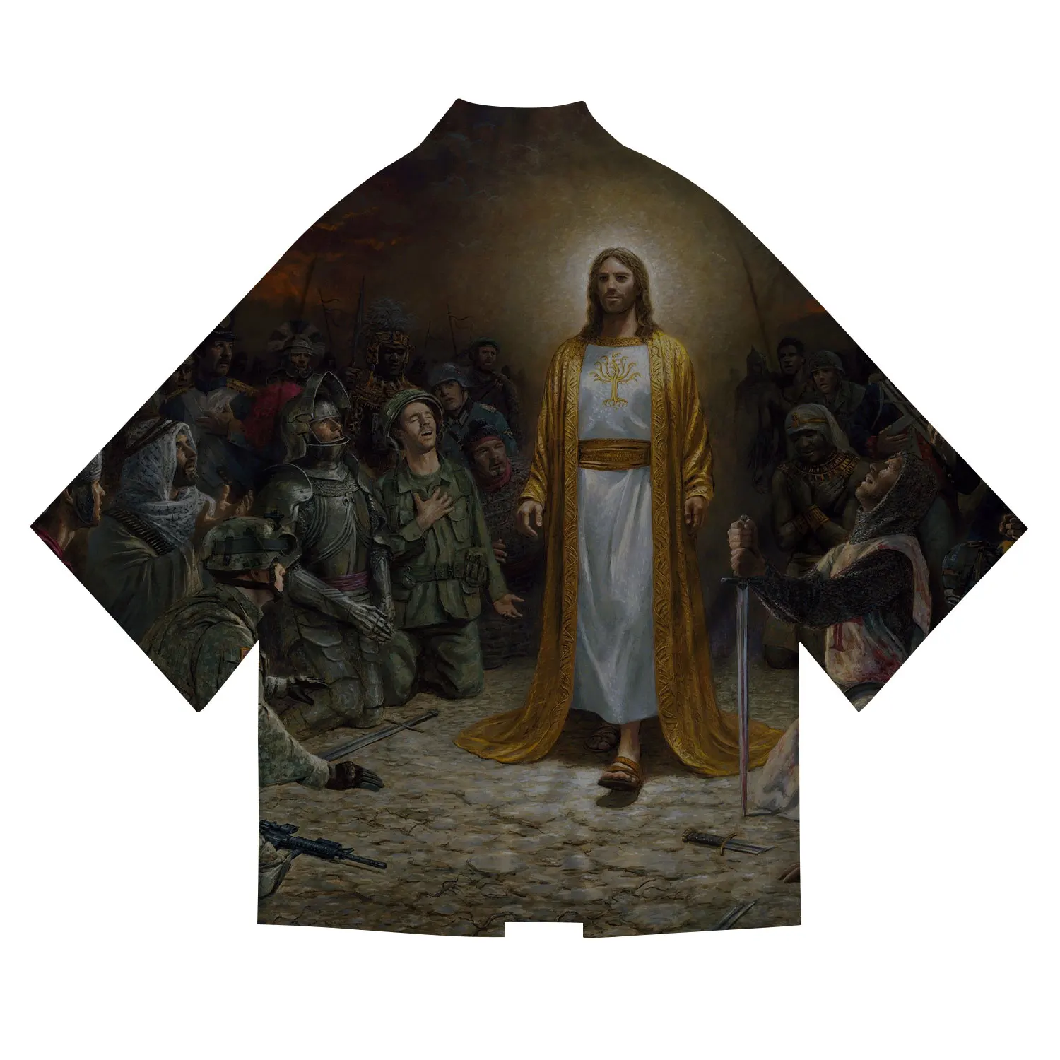 Japanese Kimono Print Catholic Top Loose Version Fashion Samurai Casual High Quality Bathrobe Comfortable Men'S Kimono Top
Japanese Kimono Print Catholic Top Loose Version Fashion Samurai Casual High Quality Bathrobe Comfortable Men'S Kimono Top