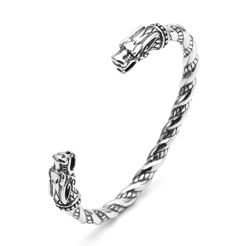 Free Shipping Stainless Steel Vintage Punk Hiphop Men Jewelry Dragon Viking Open Cuff Bangle Bracelet For Male Men Accessories
Free Shipping Stainless Steel Vintage Punk Hiphop Men Jewelry Dragon Viking Open Cuff Bangle Bracelet For Male Men Accessories