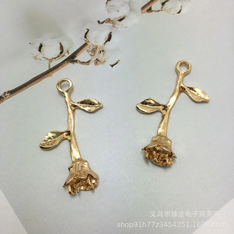 5pcs brass gold-plated three-dimensional inverted rose earrings ear clip earrings necklace pendant DIY jewelry accessories
5pcs brass gold-plated three-dimensional inverted rose earrings ear clip earrings necklace pendant DIY jewelry accessories