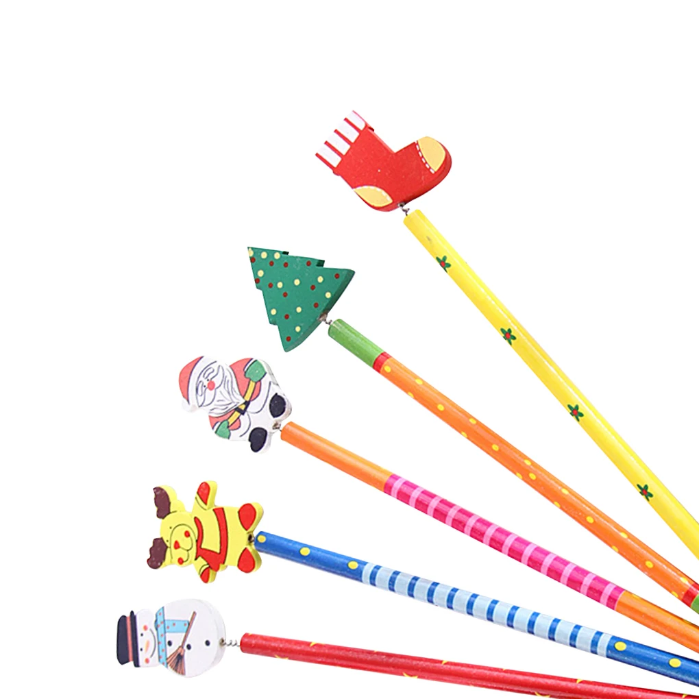 5pcs Writing Pen Wooden Pencil Christmas Tree Snowman Sock Bell Old Man Student Office Stationery
5pcs Writing Pen Wooden Pencil Christmas Tree Snowman Sock Bell Old Man Student Office Stationery
