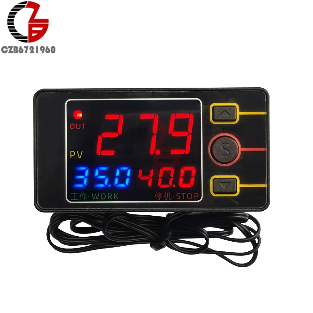 DC 12V 24V 110V Digital Thermostat 220V for Heater Freezer Thermometer Pool Timer Temperature Controller Thermoregulator Sensor
DC 12V 24V 110V Digital Thermostat 220V for Heater Freezer Thermometer Pool Timer Temperature Controller Thermoregulator Sensor