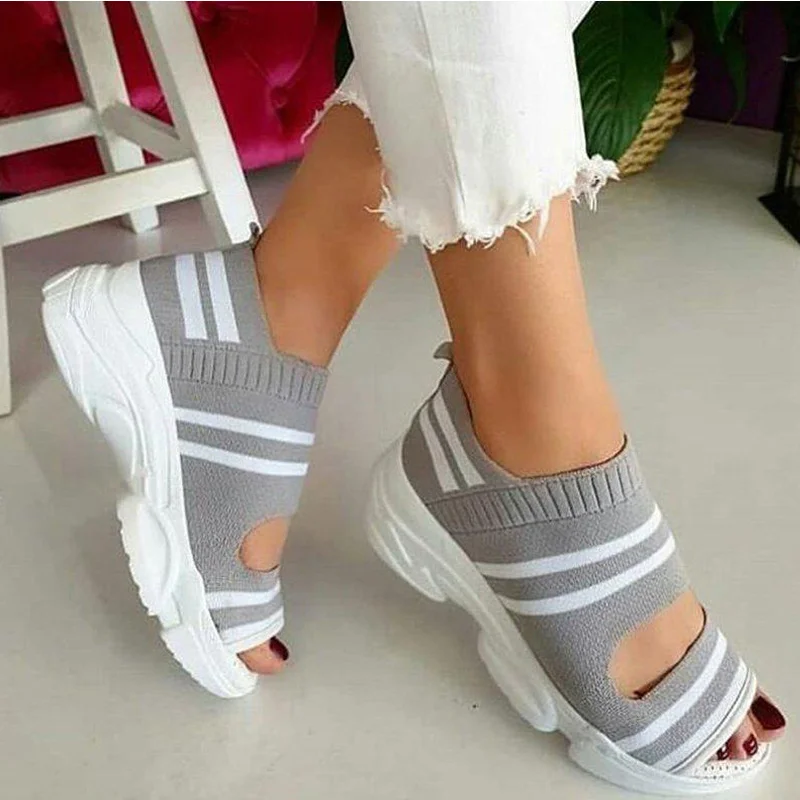 Women's Sandals Wedges Footwear Summer Platform Sandals Women Shoes Female Slip on Peep Toe Knitted Ladies Sneakers Casual
Women's Sandals Wedges Footwear Summer Platform Sandals Women Shoes Female Slip on Peep Toe Knitted Ladies Sneakers Casual