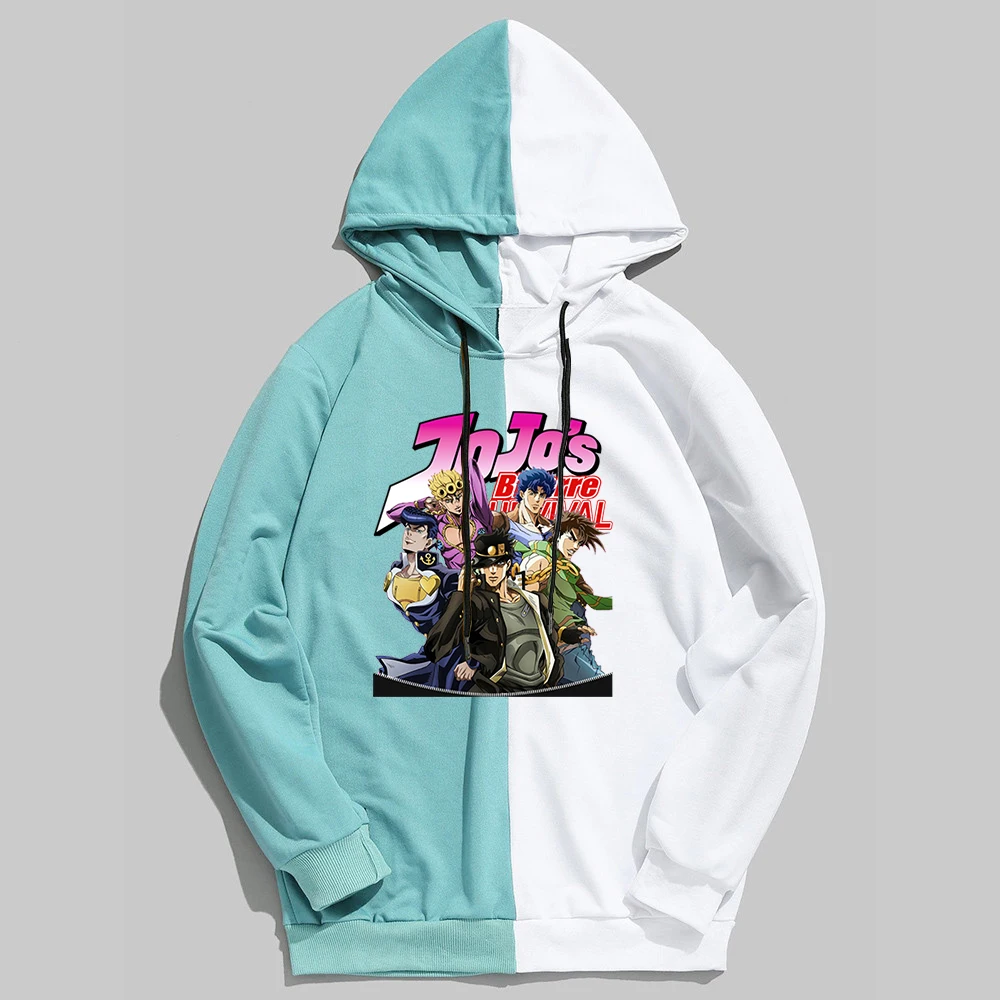 Japan Anime Jojo's Bizarre Adventure Hoodie Anime Hoodies Sudaderas Women Patchwork Sweatshirts Long Sleeve Cosplay Pullovers
Japan Anime Jojo's Bizarre Adventure Hoodie Anime Hoodies Sudaderas Women Patchwork Sweatshirts Long Sleeve Cosplay Pullovers
