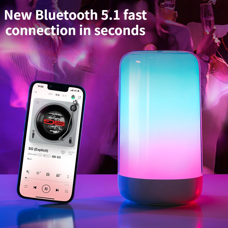 Наружный беспроводной динамик Настольный Bluetooth портативный домашний USB креативный Ночной Телефон маленькая звуковая атмосфера
Наружный беспроводной динамик Настольный Bluetooth портативный домашний USB креативный Ночной Телефон маленькая звуковая атмосфера