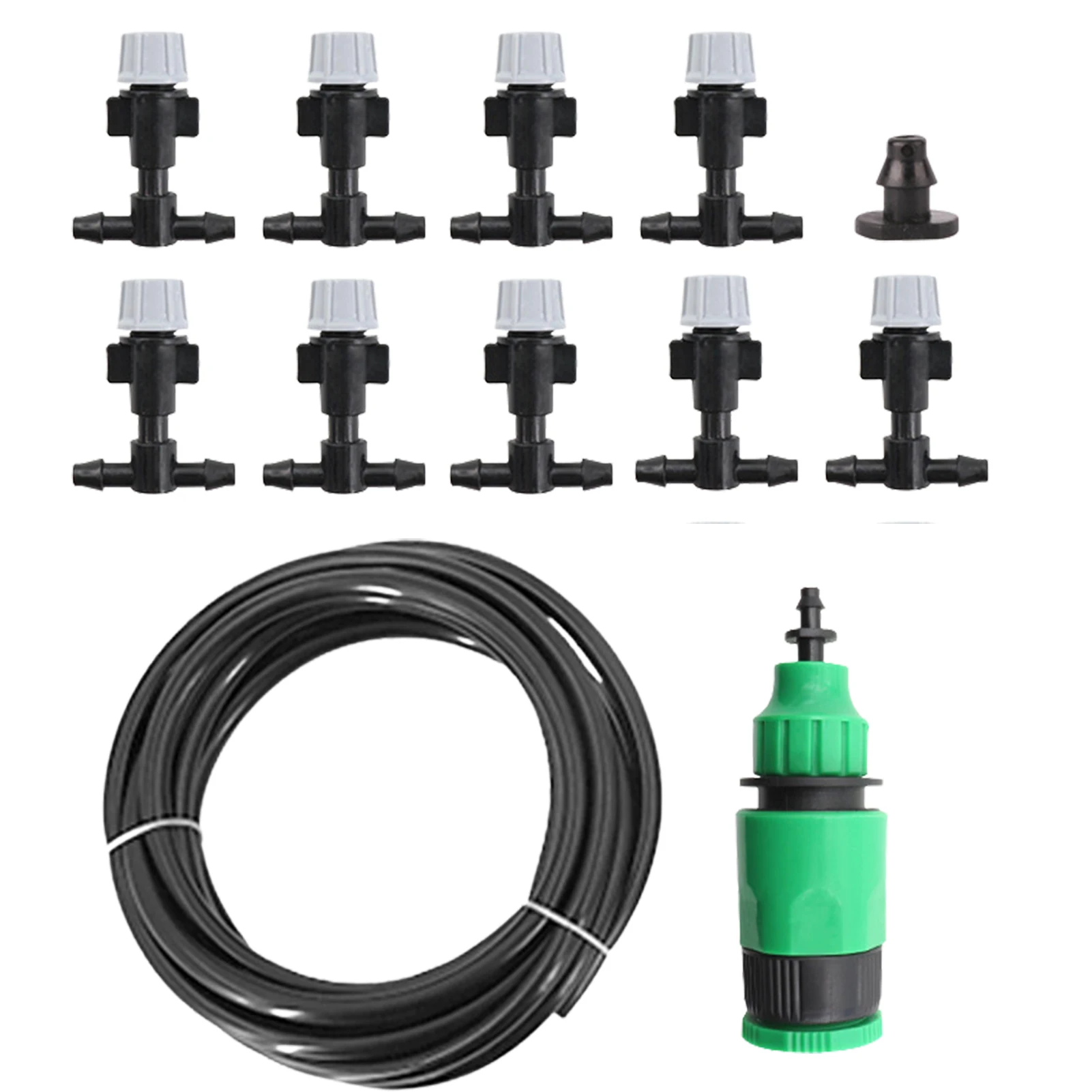 Cooling Mist Sprayer Outdoor Misting System Automatic Watering Sprayer 10M Mist Hose 9 Atomizing Nozzles Garden Sprinkler
Cooling Mist Sprayer Outdoor Misting System Automatic Watering Sprayer 10M Mist Hose 9 Atomizing Nozzles Garden Sprinkler