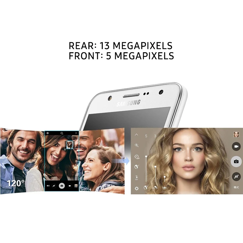 Смартфон Samsung Galaxy J7 J700F/J7008 разблокированный сотовый телефон 5 дюйма 1 ГБ ОЗУ 16 Гб