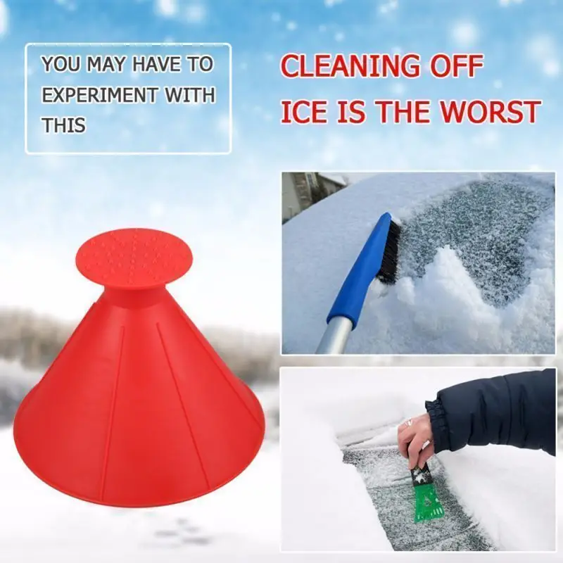 

Auto Ice Scrape Funnel Car Window Glass Cleaning Tool Windshield Snow Remove Shovel Cleaning Brush home Windows Glass Clean Tool