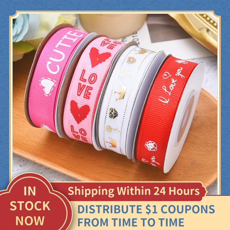 Ribbon Wedding Party Supplie 10Yards/Roll Red White Love Heart Grossgrain RibbonsHappy Valentines Day Gift Wrap Wholesale
Ribbon Wedding Party Supplie 10Yards/Roll Red White Love Heart Grossgrain RibbonsHappy Valentines Day Gift Wrap Wholesale